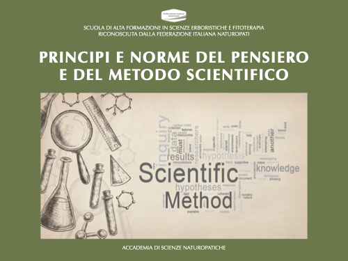 PRINCIPI E NORME DEL PENSIERO E DEL METODO SCIENTIFICO
